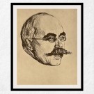 E. Munch - Portrett av Gustav Schiefler thumbnail