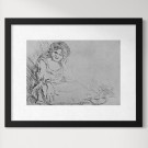 E. Munch - Pike som sitter på marken thumbnail