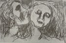 E. Munch - Mannshode og kvinnehode thumbnail