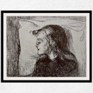 E.Munch - Syk pike, hode thumbnail