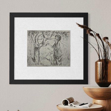 E. Munch - Gammel mann under livstreet