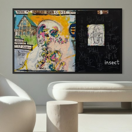 Blomberg og Borgen - samarbeids maleri - Insect