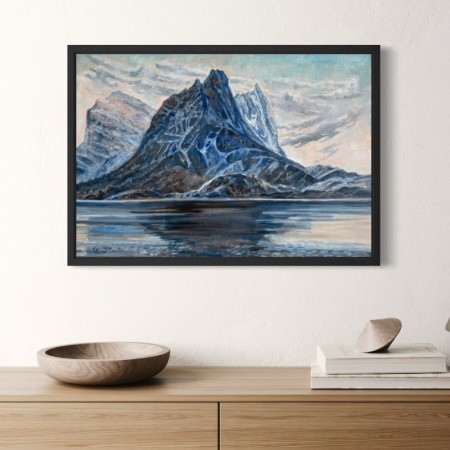 Karl Erik Harr - Maleri - Strandåtind