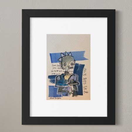 Stian Borgen - Innrammet liten tegning - original 3