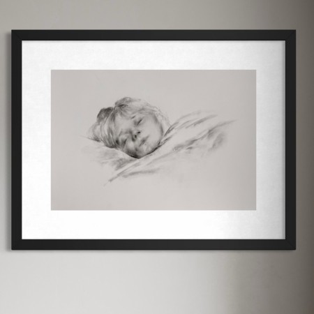 Myndin Nerdrum - Søvn - Variant sepia 