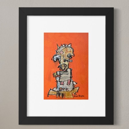 Stian Borgen - Innrammet liten tegning - original 1