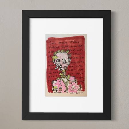 Stian Borgen - Innrammet liten tegning - original 2