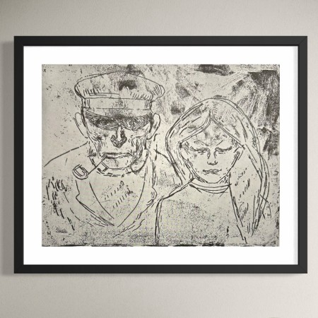 E.Munch - En fisker og en ung pike