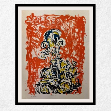 Stian Borgen - serigrafi - Orange Sally