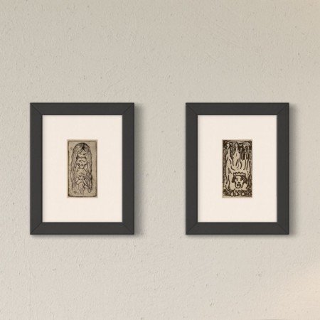 E. Munch - 2 stk. mini - 