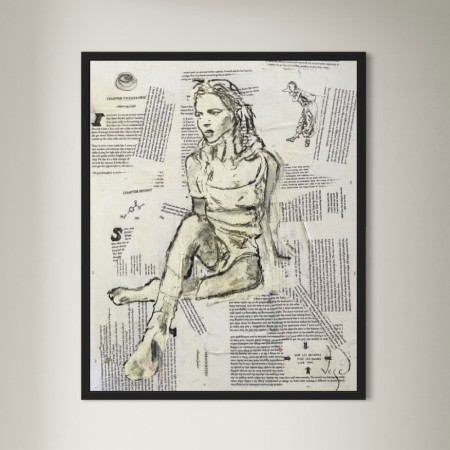 Vegard Blomberg - Kull tegning - Kate Moss