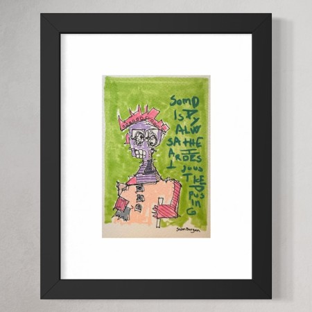 Stian Borgen - Innrammet liten tegning - original 10